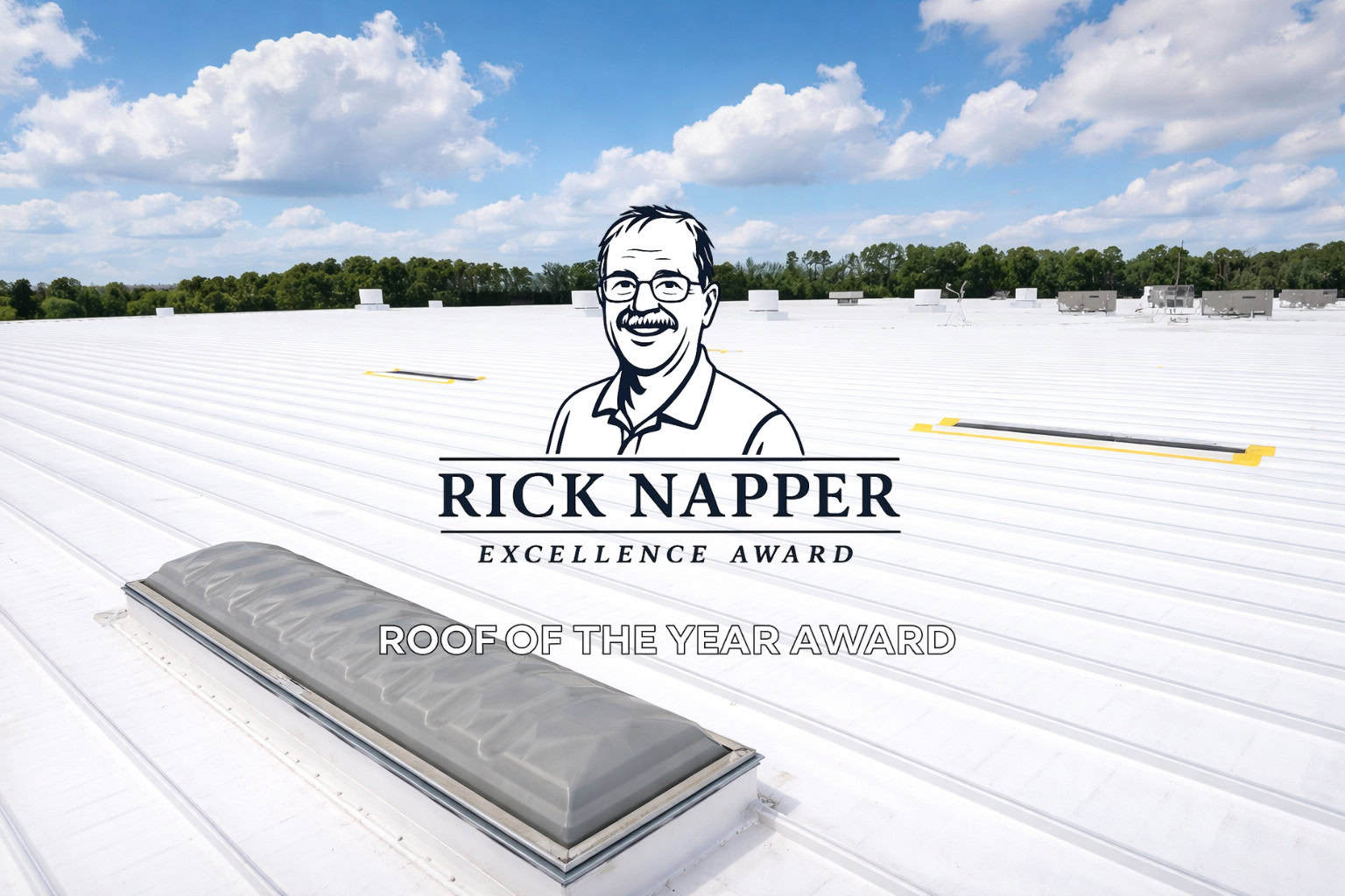 JJ Roof Coatings branding graphic for commercial roofing.